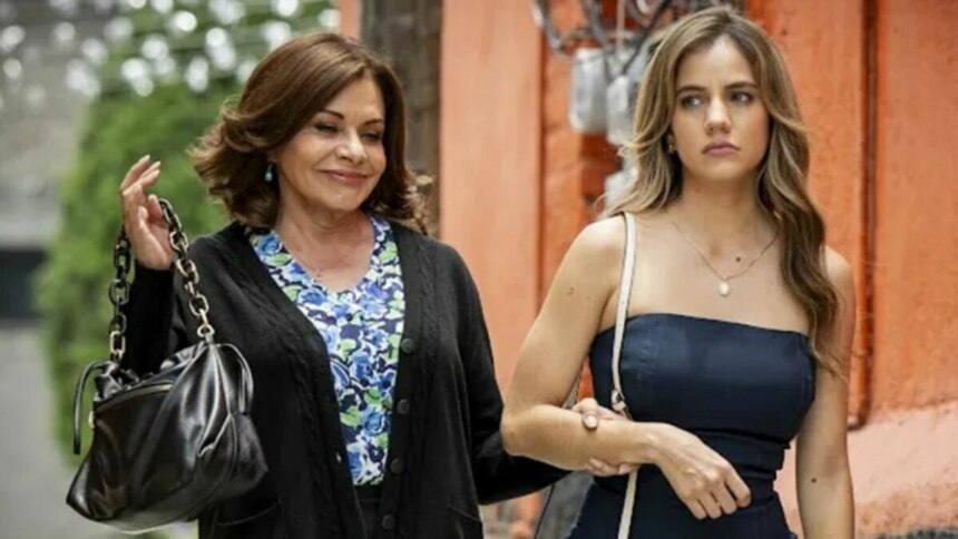 Ofélia e filha em trecho da novela As Filhas da Senhora Garcia