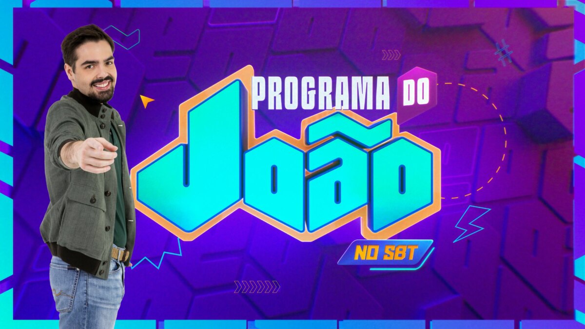 João Silva na arte de divulgação, com o logo, do Programa do João