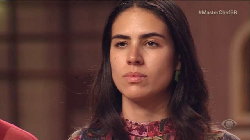 Sofia série ao ser eliminada do MasterCjhef Brasil