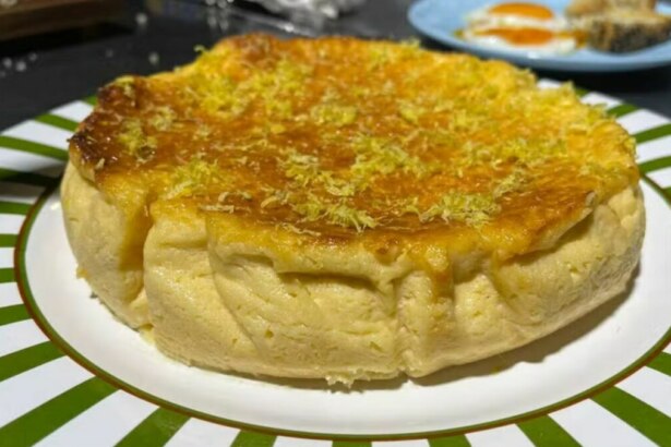 Torta assada de limão-siciliano em trecho de receita Mais Você