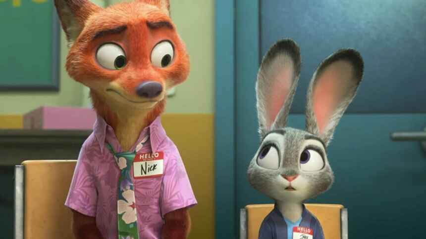 Personagens Judy e Nick em trecho do trailer Zootopia 2