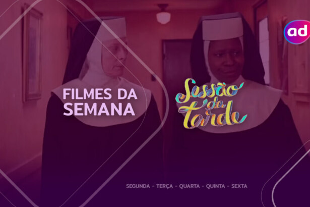 Filme Mudança de Hábito na arte da semana na Sessão da Tarde