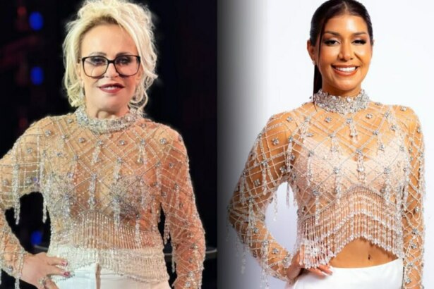 Ana Maria Braga e Priscila Senna usam blusa transparente com pedrarias e franjas em eventos marcantes da TV e música