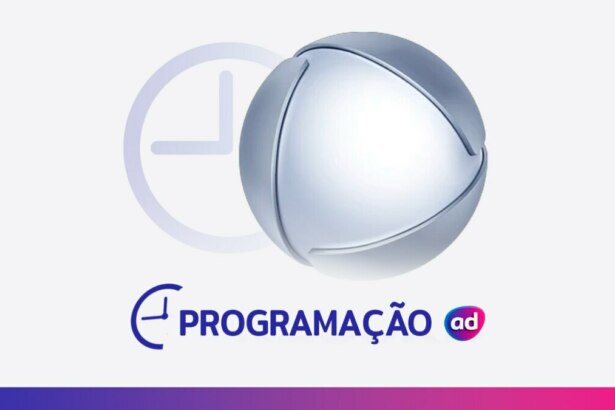 O logo da RECORD ao lado de um ícone de relógio, com o título "Programação" em cinza na parte inferior.