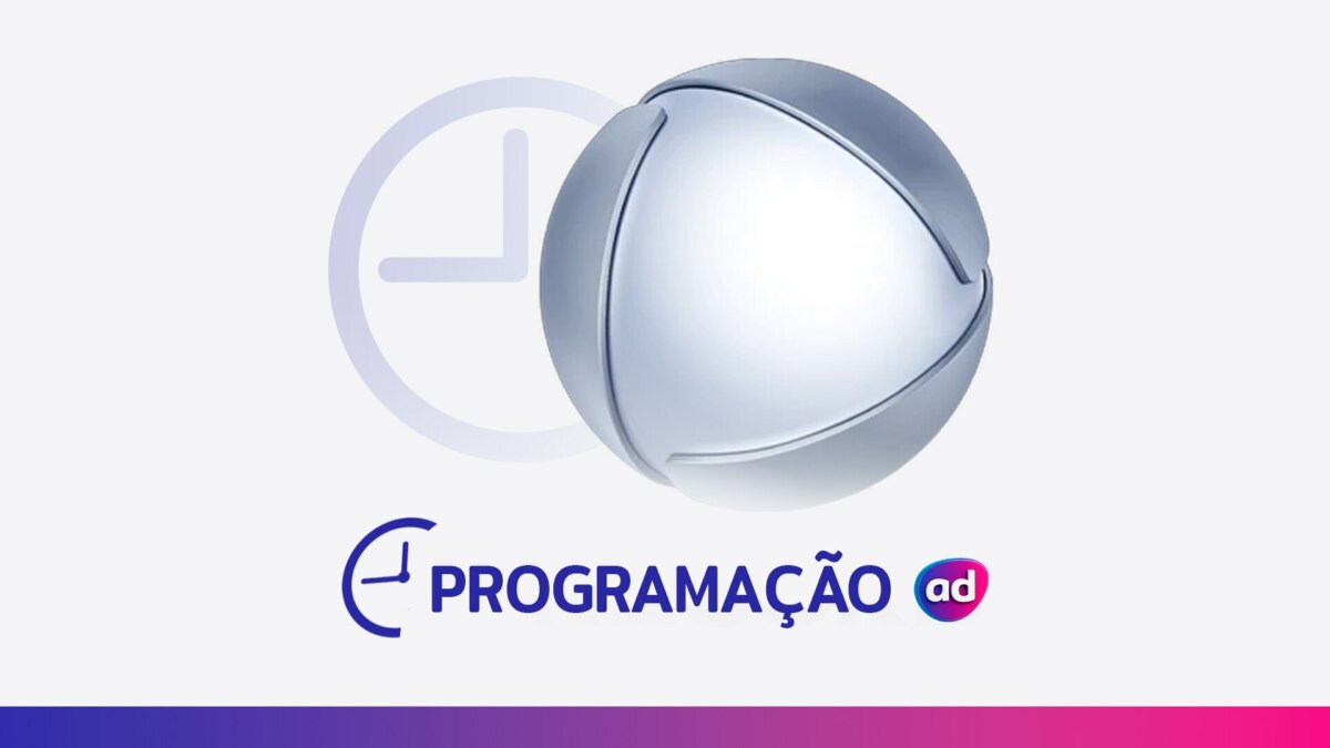 O logo da RECORD ao lado de um ícone de relógio, com o título "Programação" em cinza na parte inferior.