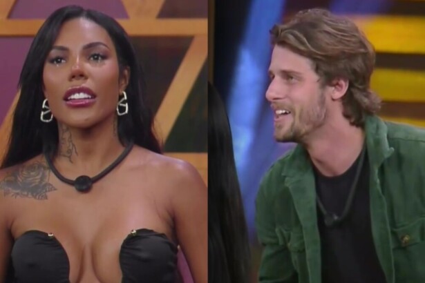 Carol Lekker e Matheus Martins em uma montagem na A Fazenda