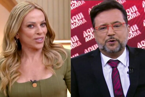 Montagem com os apresentadores Christina Rocha, do Casos de Família, e Geraldo Luís, do Aqui Agora.