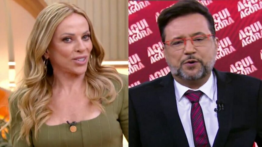 Montagem com os apresentadores Christina Rocha, do Casos de Família, e Geraldo Luís, do Aqui Agora.