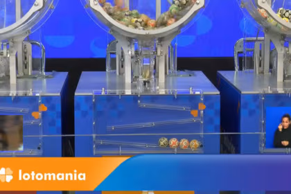 Bolas da Lotomania pronta pare descerem no globo do sorteio