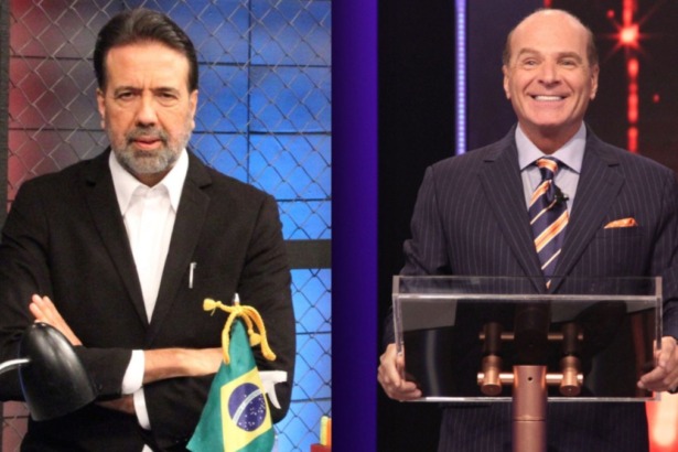 Montagem de Jorge Lordello do Operação de Risco e Marcelo de Carvalho do Mega Sonho, apresentadores da RedeTV!