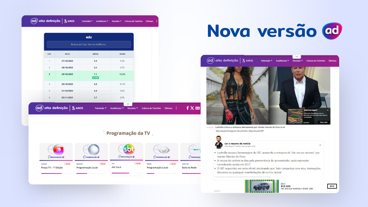 Portal Alta Definição lança nova versão do site; conheça todas as novidades