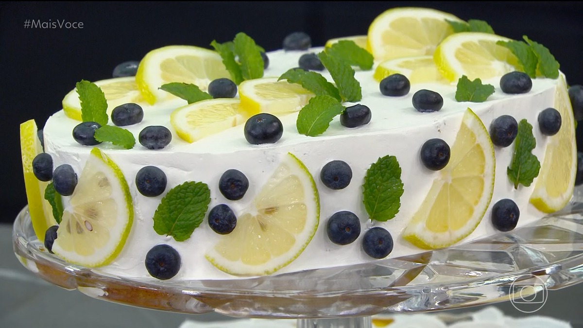 Receita do Mais Você: Bolo oval de limão-siciliano